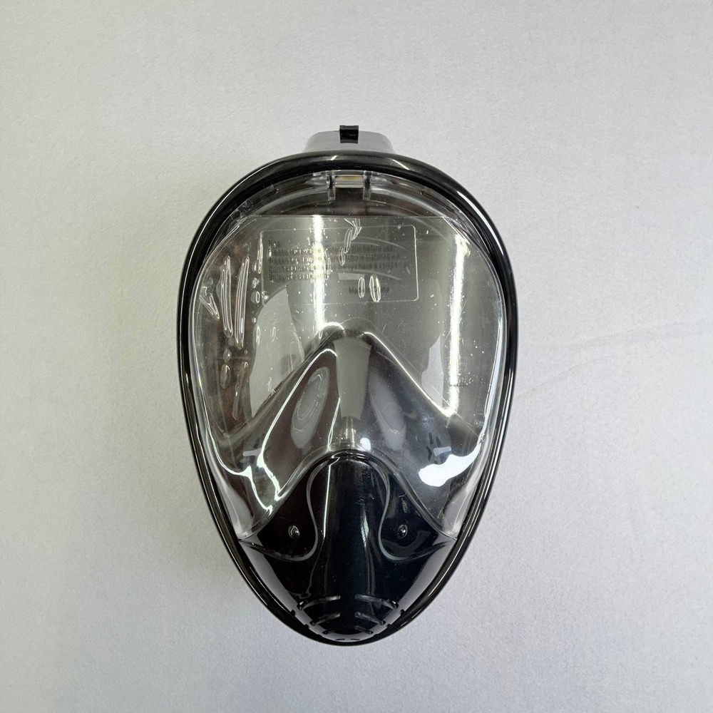Unbranded Full Face Snorkel Mask Adult L/XL Black‎ 180 Panoramic View Anti-Fog